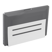 Uniform Laptop Holder 01 - Pocket, rail mounted, white